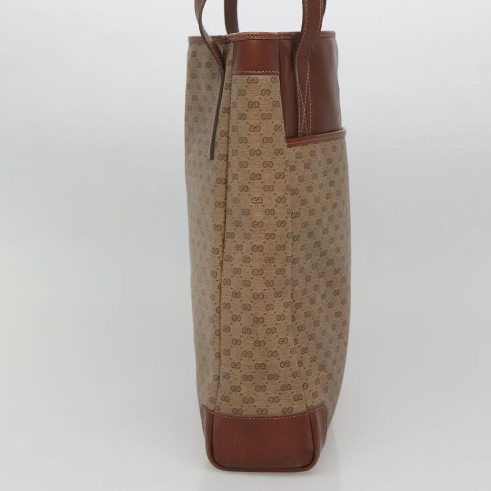 GUCCI Micro GG Supreme Tote Bag Pvc Beige Gold 002 37 002 37 - Picture 4 of 13